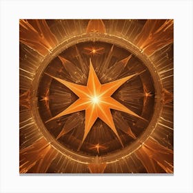 Golden Star Canvas Print