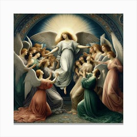 Birth Of The Angels Canvas Print