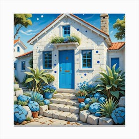 Blue Door Canvas Print