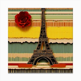 Paris Eiffel Tower 3D Canvas Print