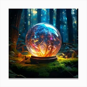 Firefly Glowing Magic Ball In A Mystical Fairytale World 82551 (2) Canvas Print