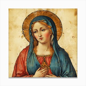 Virgin Mary 2 Canvas Print