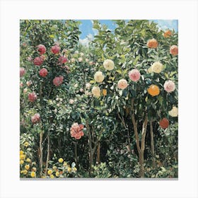 Garden Of Flowers Art 3 Canvas Print