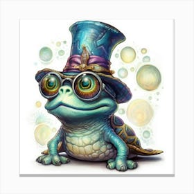 Frog In A Top Hat Stampe su tela