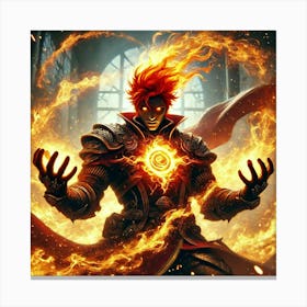 Ronan Flame Surge Canvas Print