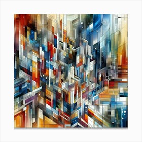 Abstract City Canvas Print