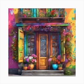 Colorful House 1 Canvas Print