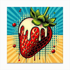 Pop Strawberry Canvas Print