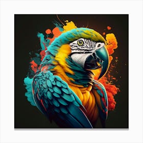 Colorful Parrot 6 Canvas Print