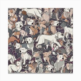 Many Dogs Canvas Print