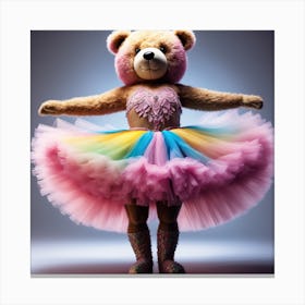 Teddy Bear dancer Canvas Print