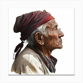 Old Man In A Turban Canvas Print
