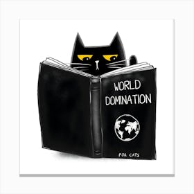 World Domination For Cats Canvas Print