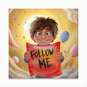 Follow Me 14 Canvas Print