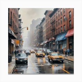 New York City Street Scene 1 Canvas Print