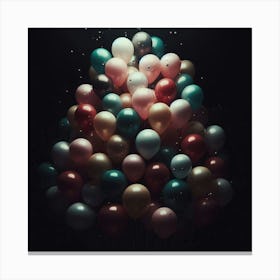 Balloons In The Sky Canvas Print