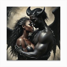 Black Love Canvas Print