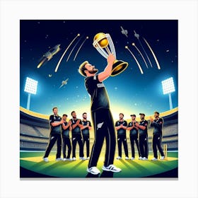 New Zealand Cricket Team 1 Canvas Print