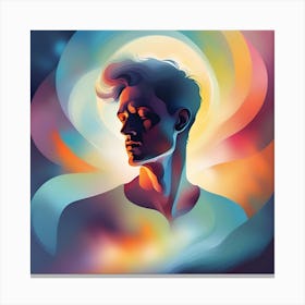 Man'S Head Canvas Print