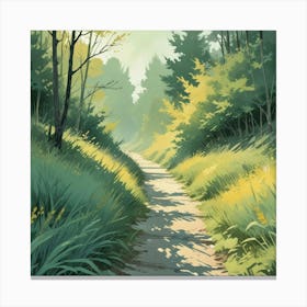 Path In The Woods 14 Canvas Print