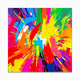 Splatter Painting Canvas Print