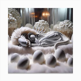 Alien Sleeping 35 Canvas Print