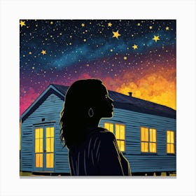 Starry Night01 Canvas Print