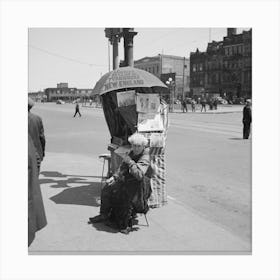 Newsstand, Minneapolis, Minnesota By Russell Lee Canvas Print