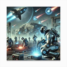 Cosmic Engineers Canvas Print