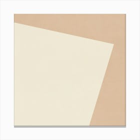 Minimalist Abstract Geometries - Nude 01 Canvas Print