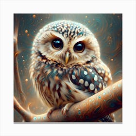 Curious owl Canvas Print