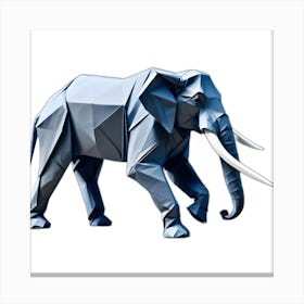 Stunning paper art Elephant Canvas Print