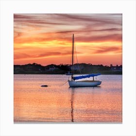 Sailboat Sunset  Canvas Print