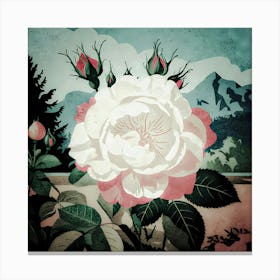 Roses In The Garden Canvas Print