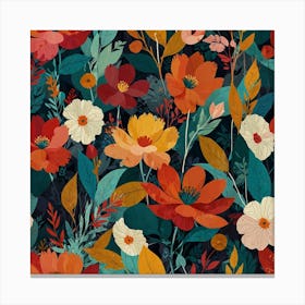 Floral Pattern 16 Canvas Print