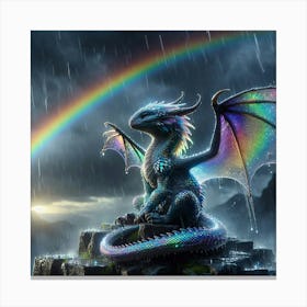 Baby dragon Rainsong Canvas Print