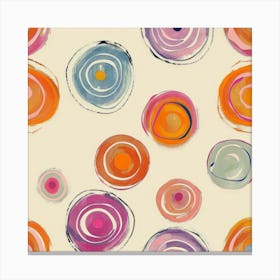 Abstract Circles 60 Canvas Print