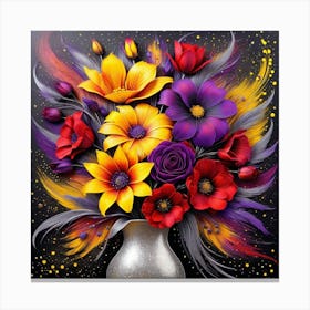 Flowers In A Vase 40 Canvas Print