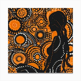 Dotty Woman Canvas Print