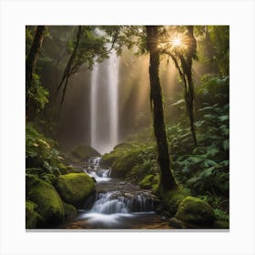 Nature Waterfall Canvas Print