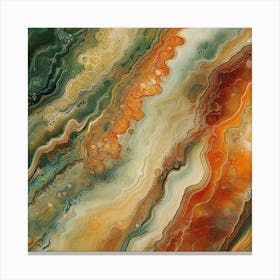 Abstract Agate Painting Canvas Print