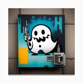 Ghost Vending Machine Canvas Print
