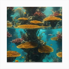 Surreal Underwater Landscape Inspired By Dali 9 Canvas Print