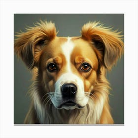 Portrait Of A Dog 1 Canvas Print