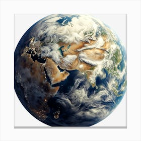 Planet Earth Exoplanet Cosmos Canvas Print