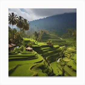 Rice Terraces In Bali Canvas Print