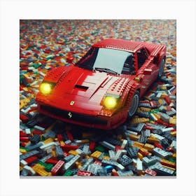 Lego Ferrari Canvas Print