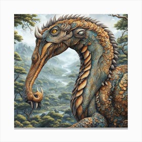 Dragon Of The Forest Canvas Print