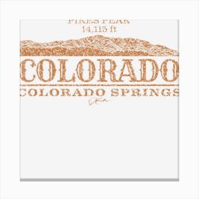 Jcombs Colorado Springs, Co With Pikes Peak Canvas Print