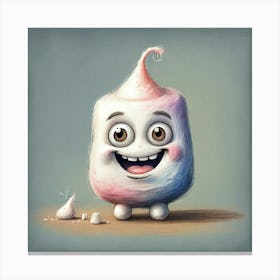 Cute Little Marshmallow Canvas Print